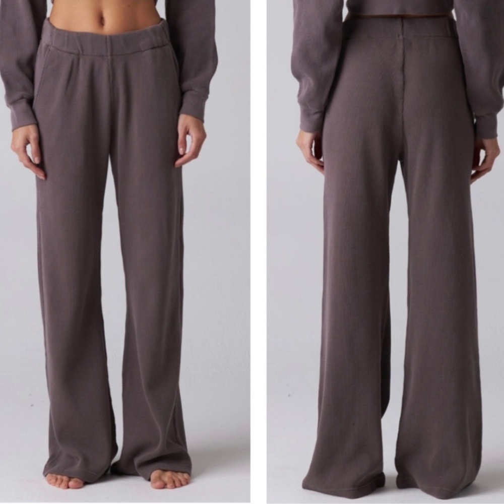 TALENTLESS Women's Gray Wide-Leg Pants